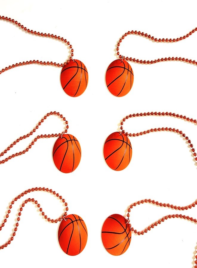 GZYSSL 12 Pcs Sport Theme Party Beads Necklaces Basketball Pendants Beads Necklaces Sport Team Decorations Accessories Party Supplies… - Image 4